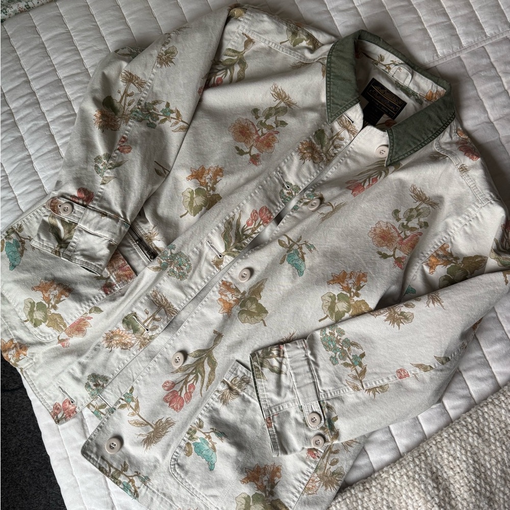 Vintage Eddie Bauer Floral Chore Jacket
